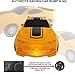 Battery Operated Bump and Go Transforming Toys for Kids -Auto Transforming Auto Robots Action Figure and Toy Vehicles - Realistic Engine Sounds & Beautiful Flash Lights (Yellow Racing Car)