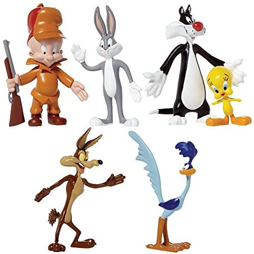 Looney Tunes Boxed Set - Bendable Figures - Bugs Bunny Elmer Fudd Tweety etc