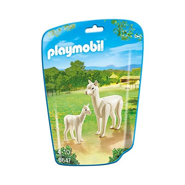 PLAYMOBIL Family Fun 6647 Alpaka mit Baby, Ab 4 Jahren