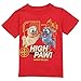 Disney Little Boys' Toddler Puppy Dog Pals Tee, Red 2T
