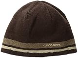 Carhartt Men's Bigelow Knit Hat,Dark Brown,One Size