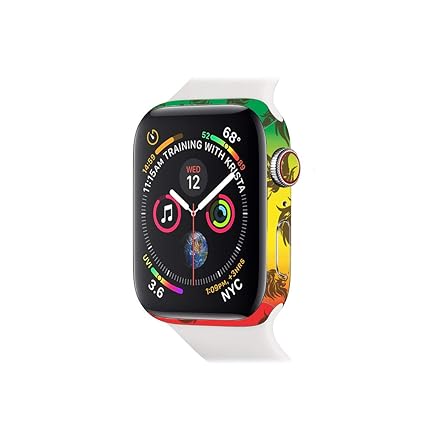 MightySkins Skin for Apple Watch Series 4 40mm - Rasta Lion | Protective, Durable,