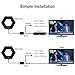 HD TV Antenna, 50+ Mile Range with Detachable Amplifier Signal Booster and 10ft High Performance Coax Cable Upgraded Version Newest design Better Reception 4K ready, free tv for life