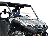 SuperATV Heavy Duty Clear Scratch Resistant Half Windshield for Yamaha Viking (2014+) - Hard Coated for Long Life and Extreme Durability - Installs in 5 Minutes!