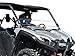 SuperATV Heavy Duty Clear Scratch Resistant Half Windshield for Yamaha Viking (2014+) - Hard Coated for Long Life and Extreme Durability - Installs in 5 Minutes!