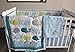 Sahaler Baby Crib Bedding Set for Boys | 3 Pieces Set of Whale Nursery Bedding | Baby Blanket & Fitted Crib Sheets & Skirt - Flamingo