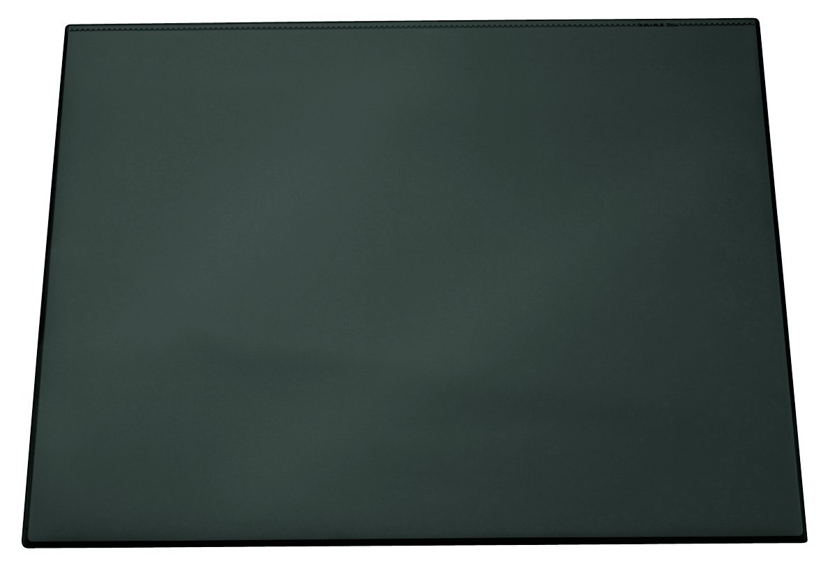 Durable Desk Mat with Transparent Overlay in Black | 65 x 52 cm | Pack of 1 | ComforTable To Use | Ideal for Keeping Small Notes and Reminders Close to Hand