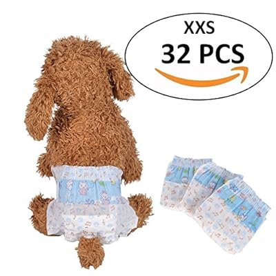Disposable Dog Diaper for Female Pets Teddy, Kuwait Ubuy