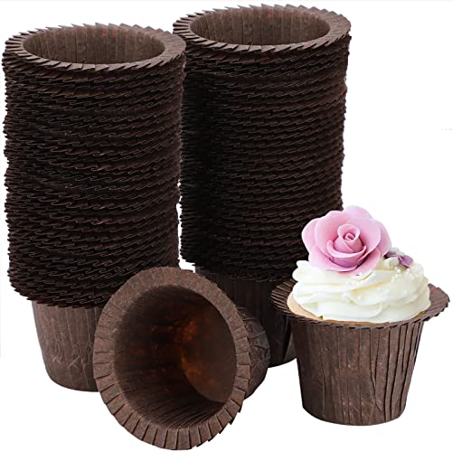 Suice Parchment Cupcake Liners 100 Pack, Top Hat Paper Baking Cups