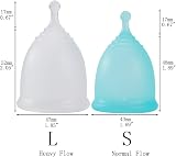 CROING Menstrual Cup Set - 2 Cups, Silicone Cup & Storage Bag - Eco-Friendly view 5