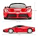 RASTAR Ferrari Toy Car, 1:24 RC Ferrari LaFerrari Model Car for Kids - Red, Random Frequency