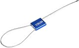 Lzbignun 50pcs Blue Cable Security Seals Numbered Tamper Proof Metal Wire view 3