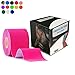 Kinesiology Theraeputic Tape Physio for Athletic Sports Recovery Pain Relieve Strong Adhesion Waterproof Original Cotton Uncut 2 Inch x 16.4 Feet (Pink)