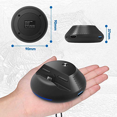 Compatible for Nintendo Switch Dock/Stand With Heat Dissipation Durable Replacement Charging Dock for Nintendo Switch ,Portable Charge TV Dock with 3 USB ports, 1 HDMI 1080P - Thumbnail 3