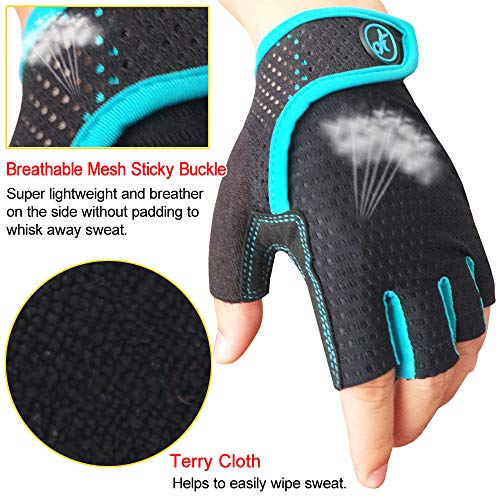 image for HuwaiH Bike Gloves Gel Pad Shock-Absorbing | Anti-Slip Outdoor Sports 