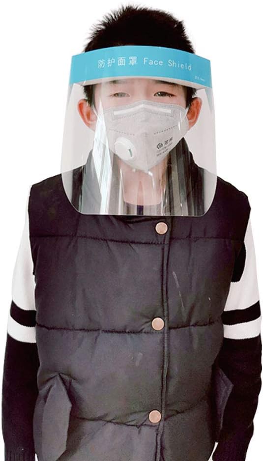 Protective Shield Anti-fog Adjustable Full Face Shield Face Shield for Full-Face Protection (Blue)