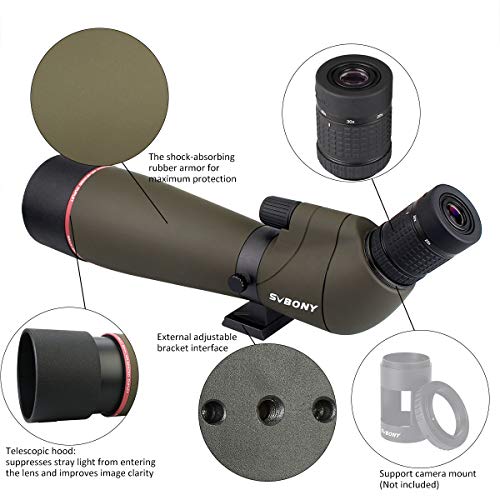 4 SVBONY+SV13+20+60x80mm+Telescope+Waterproof