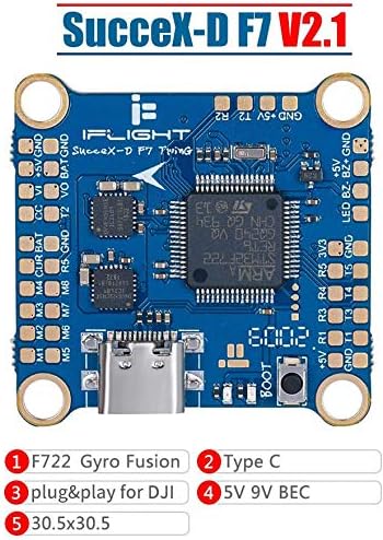 Iflight Succex D F7 Twing Dual Icm20689 Flight Controller F7 Fc Built In Osd Bec Current Sensor Black Box For Dji Fpv Air Unit Hd Version