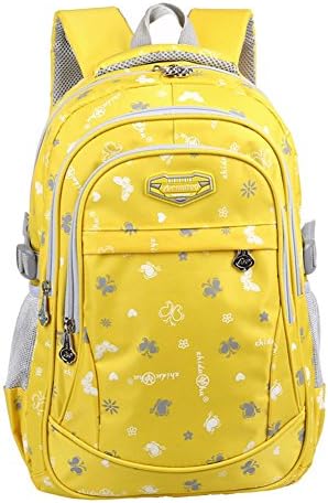 Tinbag Decompression Elementary School Backpack Bookbag for Girls Yellow