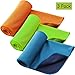 GeTeLe [3 Pack Cooling Towel (36″x12″), Soft Breathable Ice Sports Towel Keep Cool Chilly Towel Super Absorbent Microfiber Fast Drying Towels Chilling Neck Wrap for Yoga, Sport, Workout, Fitnessthumb 1