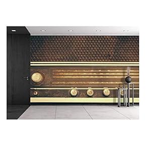 Vintage Fashioned Radi - Removable Wall Mural | Self-Adhesive Large Wallpaper - 66x96 inches