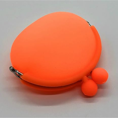 Amazon Co Jp A Craft シリコン 小物入れ がま口 財布 ポーチ 小銭入れ アクセサリー 収納 カラー多数 オレンジ ホーム キッチン