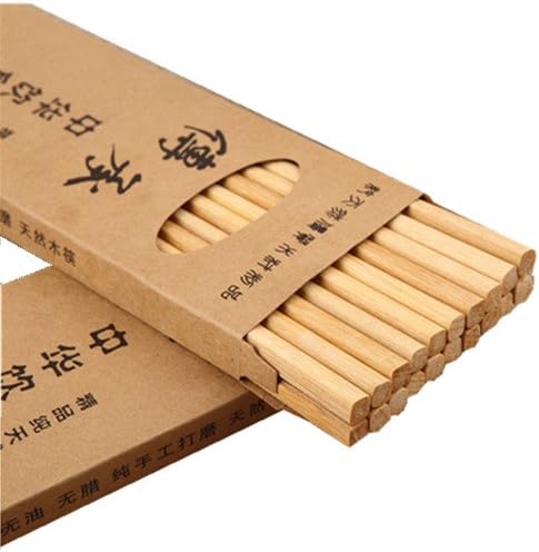 Baishide Chopsticks Natural Reusable Beautifully Boxed Simplicity Excellent Quality 10 Pairs of Chopsticks (B)