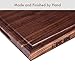 AZRHOM Large Walnut Wood Cutting Board for Kitchen 18x12 (Gift Box) with Juice Groove Handles Non-slip Mats Thick Reversible Butcher Block Chopping Board Cheese Charcuterie Boardrd