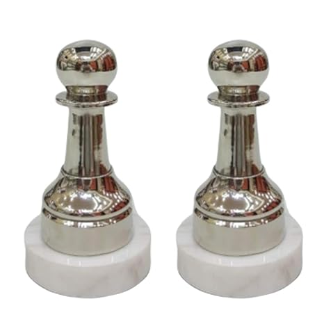 SMKGN Metal Chess Pieces Best for Decorative and Gifting Purpose. (Set of 2)