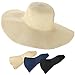 DAFUNNA Women’s Ridge Wide Floppy Brim Sun Hat Beachwear Striped Straw Hat Foldable and Packable