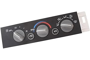 CAENAGRION HVAC AC Heater Control Panel Replacement for C1500 C2500 C3500 K1500 K2500 K3500 Pickup Silverado Suburban 1996 1997 1998 1999 2000 Replacement for 9378815 w/o Rear Window Defogger