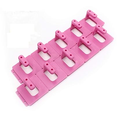 VIKSON INTERNATIONAL Nail Art Practice 10 pc Nail Display Detachable Nail Stand for personal and professional use with 10 pcs Nail adhesive clay to stick the nail on holder