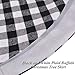 S-DEAL 48 Inches Christmas Tree Skirt Black and White Plaid Buffalo Double Layers Checked Deco for Holiday Party Mat Xmas Ornaments