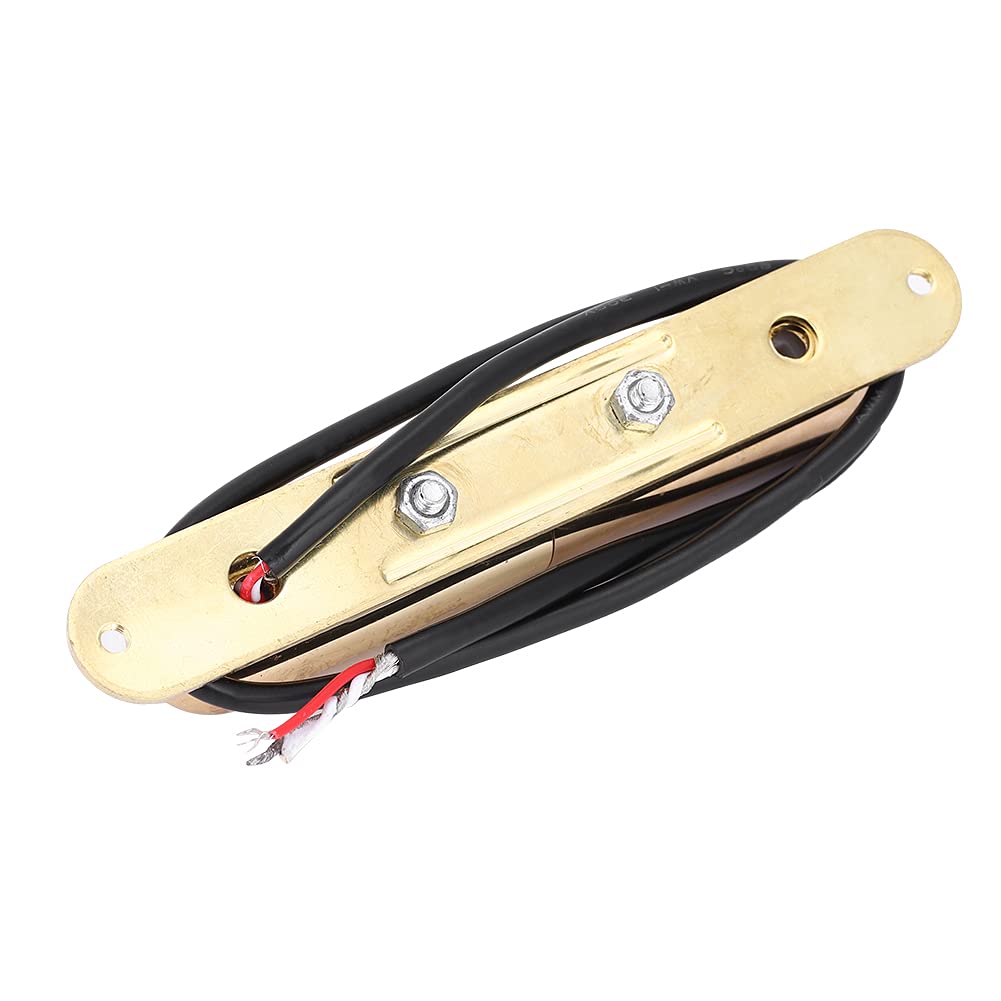 Alomejor Alnico Lipstick Tube Pickups Single Coil Pickup For Electric Guitar (gold)
