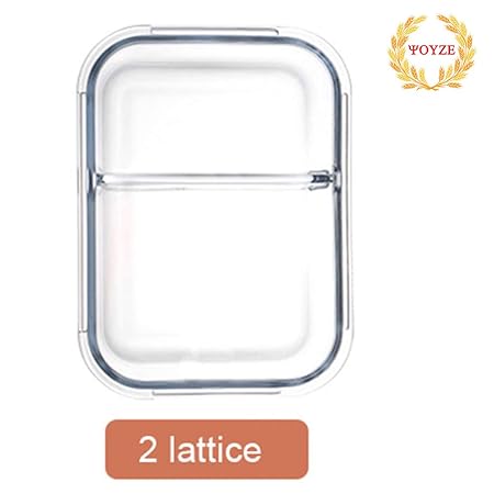 Estilo coreano Fiambrera Vidrio Microondas Bento Caja Caja de ...