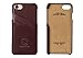 iPhone 8/iPhone 7 Coated Leather Case with Slots for ID/bank cards - Perfect Slim Fit Cases by Simons of London - Luxury Back Cover with Gift Box (iPhone 8 and 7, Walnut Brown)