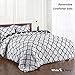 Basic Beyond Down Alternative Comforter Set (Queen, Navy) - Reversible Bed Comforter with 2 Pillows Shams for All Seasons