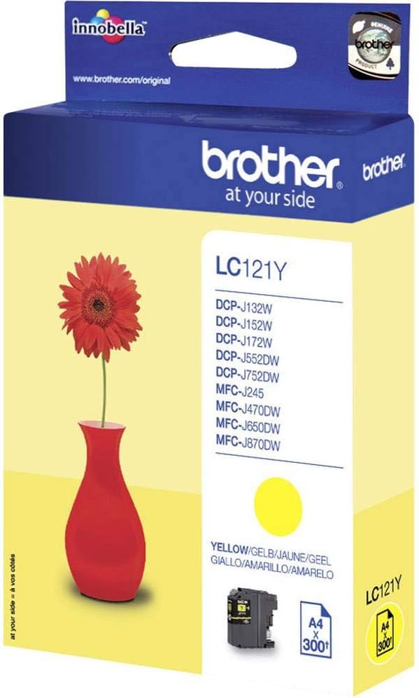 Brother LC121Y Yellow Inkjet Cartridge Standard Yield Single Pack