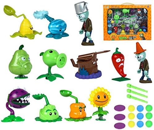 heya 2018 New Toys Popular Games PVZ Plants Vs Zombies Peashooter Plastic Action Figures Model Toys Mini Plants Vs. Zombies Toys