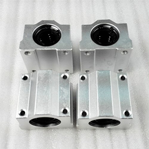 4pcs SCS16UU 16mm Linear Ball Bearing Motion Bearing Pellow Slide Bolck Linear unit for XYZ Table CNC Router