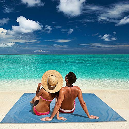 TbpersicwT Home bedroom carpet door mat, Solid Color Portable Outdoor Travel Waterproof Camping Picnic Mat Beach Blanket - Grey 1.4x1.5M
