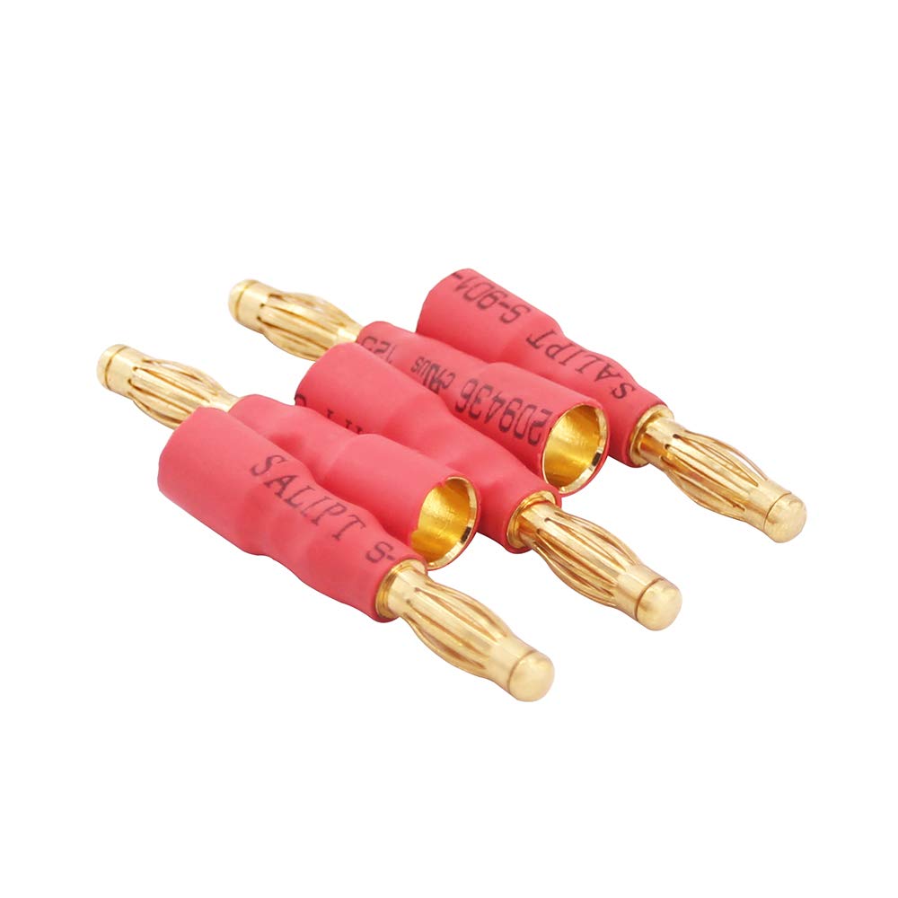 BDHI No Wires 4mm Male to 6mm Female Bullet Plug Adapter Connector for RC ESC Motor(B118-5)
