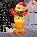 MerryXGift Christmas Inflatable Gingerbread Man 5ft - Xmas Inflatable Blow up Decorations for Yard Outdoor Garden Lawn