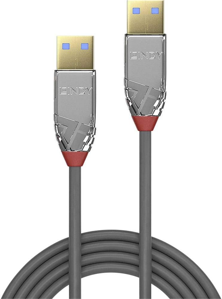 LINDY 36629 5 m USB 3.0 Type A Cable, Cromo Line Anthracite, charcoal - Image 3