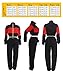 Bluewolfsea Women's Letter Print 2 Piece Outfit Colorblock Windbreaker Jacket Crop Top and Long Pants Set