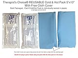 Therapist's Choice® REUSABLE Cold & Hot Pack 5x10 with removable protective sleeve cover (2 Hot & Cold Packs)