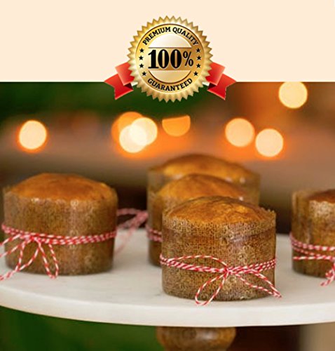 Paper Muffin Cupcake Mold, Disposable Baking Cup Panettone paper mold 25ct, non-stick paper All Natural FDA Approved, Providing a Beautiful Display for Serving Baked Goods (2-3/4 x 2”)