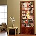 Fymural 3D Bookcase Door Wall Mural Wallpaper Stickers Vinyl Removable Decals for Home Decoration 30.3x78.7