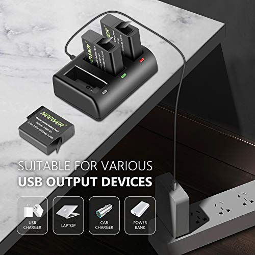image for Neewer 50-in-1 Action Camera Accessory Kit with Battery Charger Set (3