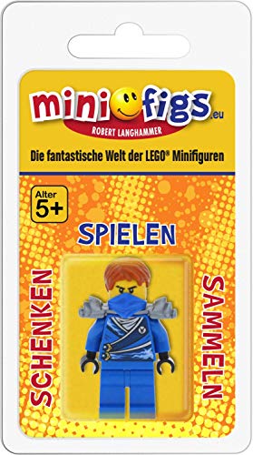 LEGO Ninjago Minifigur: Jay (Techno Robe) mit Schulterrüstung und Schwertern (EIN Neustart / Rebooted) – Bild 3